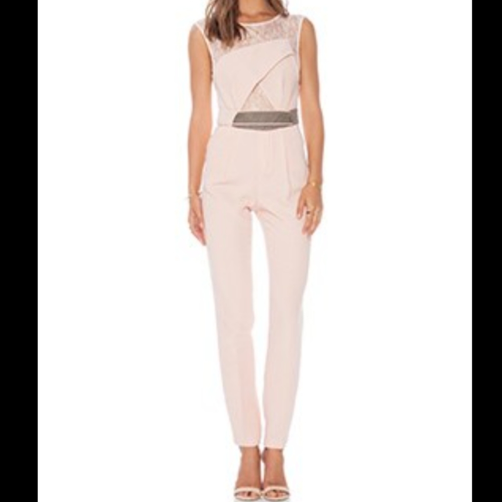 Three Floor jumpsuit from Revolve with lace